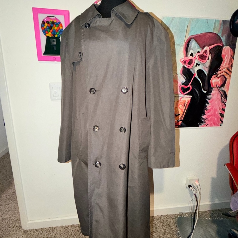 VTG Hart Schaffer & Marx Trench Coat with Wool Detachable Liner